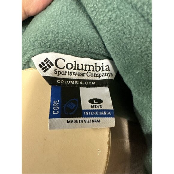 Columbia Oregan Ducks Full Zip Removable Inner Fleece Jacket Green Men’s Lg - Picture 8 of 16
